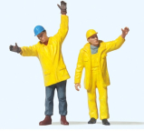 Preiser 45089 Modern Workmen Signaling