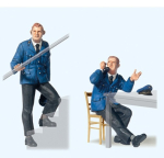 Preiser 45125 Signal Box Workers with Chair