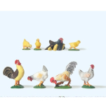 Preiser 47070 Assorted Chickens