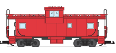 USA Trains R12100 Extended Vision Caboose, Undecorated, Red