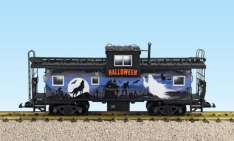 USA Trains R12133 Halloween Extended Vision Caboose, Blue, Black