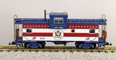 USA Trains R12135 Patriotic Extended Vision Caboose, US Seal