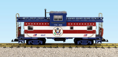 USA Trains R12135 Patriotic Extended Vision Caboose, US Seal