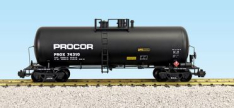 USA Trains R15265 42 Ft Modern Tank Car, Black Procor - Metal Couplers