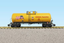 USA Trains R15271 42 Ft Modern Tank Car, UP Yellow/Gray - Metal Couplers