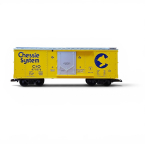 USA Trains R19044A Chessie #471879 Simulated Steel Box Car, Yellow, Collection Item
