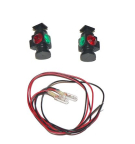 USA Trains R2083 Marker Light with Red/Green Lenses, Wires and Bulbs