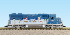 USA Trains R22239 Christmas GP38, Snowman Blue