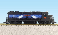 USA Trains R22241 Halloween GP38, Blue, Silver, Black