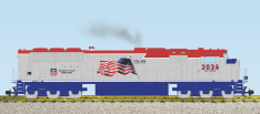 USA Trains R22622 SD70 MAC Patriotic Series