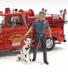 American Diorama 76420 Firefighter and Fire Dog Training, 1/24 Scale