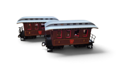 LGB 70323C Pennsylvania Railroad 2x Passenger Cars, NO BOX, Collection Item