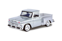 1966 GMC C1000 Fenderside Pickup Truck, 1/24 Scale Diecast, Silver