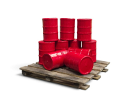 M0616 Wood Barrels, Red - Set of 10
