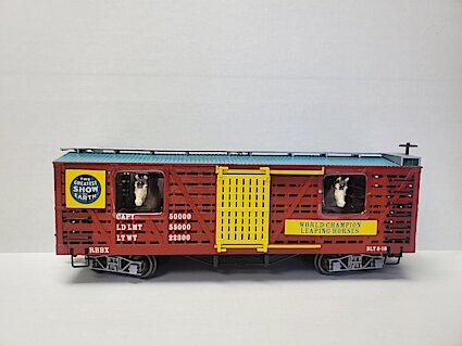 Bachmann 98705 C&NW Animated Moving Horses Stock Car With All Metal Wheels NEW 