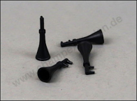 Champex CL30413 Signal Horn for LGB Locomotives, black, 4 pc (see description)
