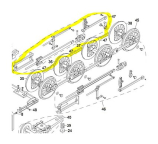 LGB E198878 Right Side Rod Kit for LGB Mikado