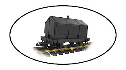 Hartland Locomotive Works 15700 Covered Coil Car G-Scale New In Factory Box 
