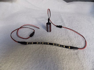 8" LED Warm White Light Strip w/Anti Flicker, Rolling Stock (DC/Analog only)