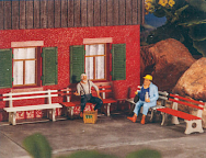 Pola 333221 Set of 4 Park Benches