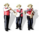 Prehm-Miniaturen 500134 Dixieland Musicians - Includes 3 Metal Figures