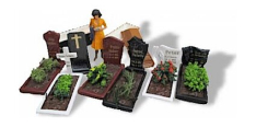 Prehm-Miniaturen 550600 Cemetery with Gravestones