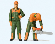 Preiser 44912 Modern Luberjacks (green and orange)
