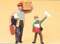 Preiser 45063 Porter & Newsboy