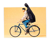 Preiser 45070 Music Student On A Bicycle