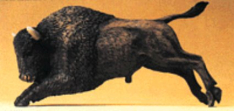 Preiser 47534 Buffalo Running