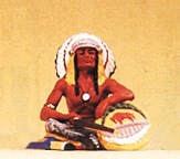 Preiser 54622 Seated Chief w/Rifle & Shield