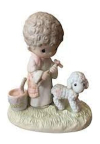 Precious Moments E-7161 His Sheep Am I