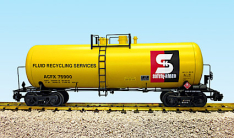 USA Trains R15260 42 Ft Modern Tank Car, Safety Kleen, Yellow - Metal Couplers
