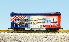 USA TRAINS R 16054 Honoring our Frontline Healthcare Workers Patriotic Car