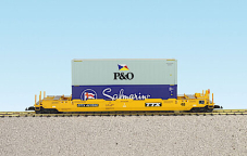 USA Trains R17102 TTX - Yellow w/Containers (#2)