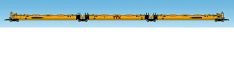 USA Trains R17162 TTX (Red Logo) Intermodal 3 Unit Set (No Containers)