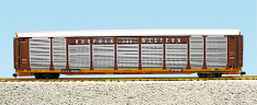 USA Trains R17194 Norfok & Western Bi Level Auto Carrier - Die Cast Couplers