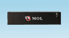 USA Trains R1721B MOL 40' Intermodal Shipping Container w/Corrugated Sides Black