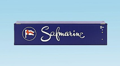 USA Trains R1728B Safmarine 40'  Intermodal Shipping Container w/Corrugated Sides