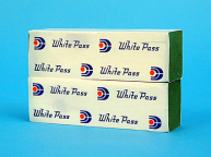 USA Trains R1740P Center I-Beam Flat Car Loads, White Pass Pallet Load