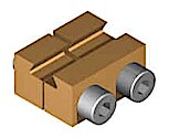 Split Jaw 40105, BR 332-SJC 7.0, Clamp, Over the Rail, 12 Pieces