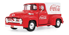 1955 Ford F-100 Coca-Cola Pickup with Canopy, 1/24 Scale